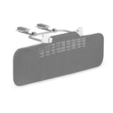 Protectie laterala pat, Lionelo, Lora, Pliabila, Sistem de blocare StandSafe, Geanta de transport inclusa, 105 x 45 cm, Gri