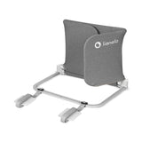 Protectie laterala pat, Lionelo, Lora, Pliabila, Sistem de blocare StandSafe, Geanta de transport inclusa, 105 x 45 cm, Gri