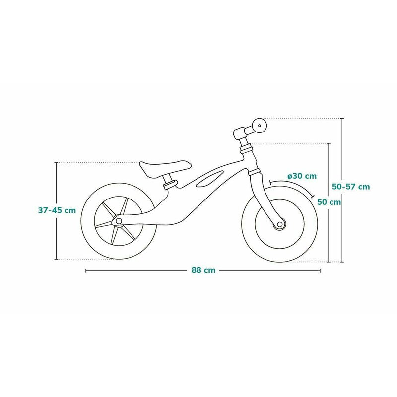 Bicicleta fara pedale, Lionelo, Bart Air, Usoara, Cu roti gonflabile, Cu cadru din magneziu, Cu ghidon si sa reglabile, Greutate 3.8 Kg, 12 inch, Conform cu standardul european de securitate EN71, Pink Violet - gogobaby.ro
