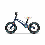 Bicicleta fara pedale, Lionelo, Bart Air, Usoara, Cu roti gonflabile, Cu cadru din magneziu, Cu ghidon si sa reglabile, Greutate 3.8 Kg, 12 inch, Conform cu standardul european de securitate EN71, Albastru
