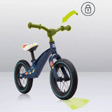 Bicicleta fara pedale, Lionelo, Bart Air, Usoara, Cu roti gonflabile, Cu cadru din magneziu, Cu ghidon si sa reglabile, Greutate 3.8 Kg, 12 inch, Conform cu standardul european de securitate EN71, Albastru