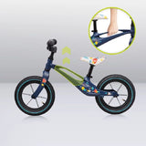 Bicicleta fara pedale, Lionelo, Bart Air, Usoara, Cu roti gonflabile, Cu cadru din magneziu, Cu ghidon si sa reglabile, Greutate 3.8 Kg, 12 inch, Conform cu standardul european de securitate EN71, Albastru