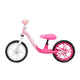 Bicicleta fara pedale, Lionelo, Alex, Usoara, Cu ghidon si sa reglabile, Greutate 3.3 Kg, Cu roti din spuma EVA, 12 inch, Bubblegum