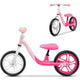 Bicicleta fara pedale, Lionelo, Alex, Usoara, Cu ghidon si sa reglabile, Greutate 3.3 Kg, Cu roti din spuma EVA, 12 inch, Bubblegum