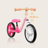 Bicicleta fara pedale, Lionelo, Alex, Usoara, Cu ghidon si sa reglabile, Greutate 3.3 Kg, Cu roti din spuma EVA, 12 inch, Bubblegum