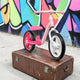 Bicicleta fara pedale, Lionelo, Alex, Usoara, Cu ghidon si sa reglabile, Greutate 3.3 Kg, Cu roti din spuma EVA, 12 inch, Bubblegum