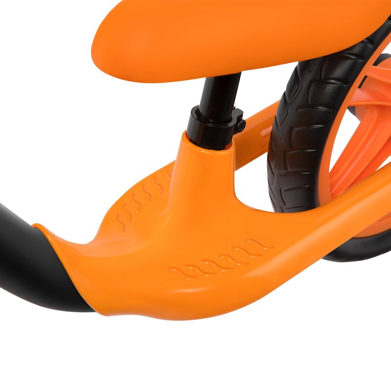 Bicicleta fara pedale, Lionelo, Alex, Usoara, Cu ghidon si sa reglabile, Greutate 3.3 Kg, Cu roti din spuma EVA, 12 inch, Orange - gogobaby.ro