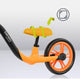 Bicicleta fara pedale, Lionelo, Alex, Usoara, Cu ghidon si sa reglabile, Greutate 3.3 Kg, Cu roti din spuma EVA, 12 inch, Orange