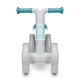 Bicicleta fara pedale, Lionelo, Villy, Cu 4 roti, Din spuma EVA si TPR, Stabila, Manere moi, antiderapante, 12- 36 luni, Sustine pana la 30 kg, Certificata EN 71-1:2014, EN 71-2:2011, EN 71-3:2019, Verde turcoaz