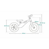 Bicicleta fara pedale, Lionelo, Bart Tour, Usoara, Cu cadru din magneziu, 3.3 Kg, 12 inch, Conform cu standardul european de securitate EN71, Grey Stone