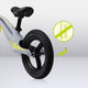 Bicicleta fara pedale, Lionelo, Bart Tour, Usoara, Cu cadru din magneziu, 3.3 Kg, 12 inch, Conform cu standardul european de securitate EN71, Grey Stone