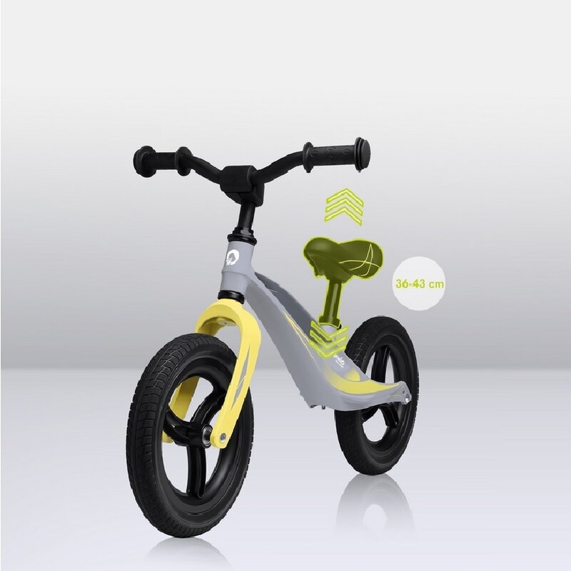 Bicicleta fara pedale, Lionelo, Bart Tour, Usoara, Cu cadru din magneziu, 3.3 Kg, 12 inch, Conform cu standardul european de securitate EN71, Grey Stone