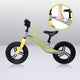 Bicicleta fara pedale, Lionelo, Bart Tour, Usoara, Cu cadru din magneziu, Cu ghidon si sa reglabile, Greutate 3.8 Kg, 12 inch, Conform cu standardul european de securitate EN71, Grey Stone