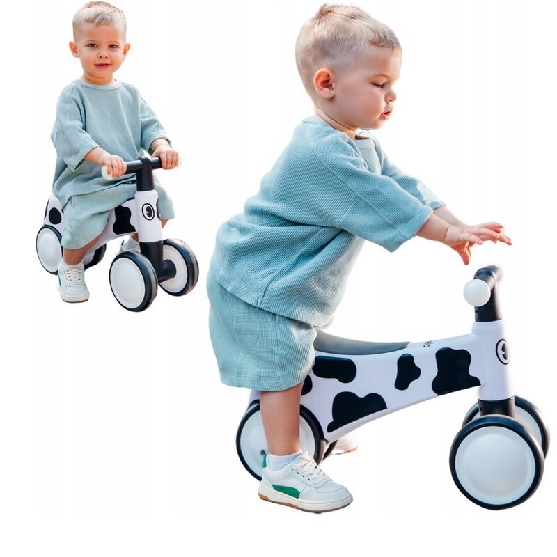 Bicicleta fara pedale, Lionelo, Sammy, Cu 4 roti, Din spuma EVA, Stabila, Manere moi, antiderapante, 12- 36 luni, Greutate maxima suportata 25 kg, Certificata EN 71-1:2014, EN 71-2:2011, EN 71-3:2019, Alb - gogobaby.ro