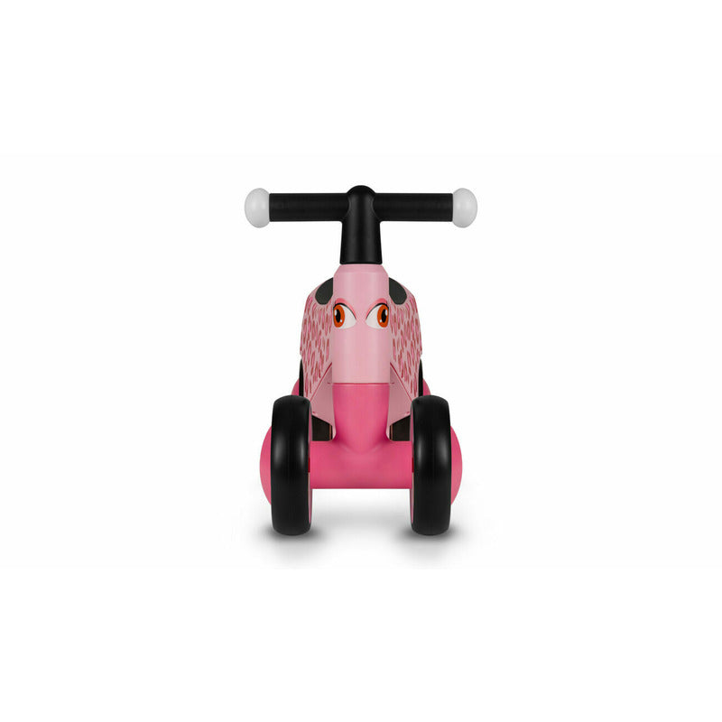 Bicicleta fara pedale, Lionelo, Sammy, Cu 4 roti, Din spuma EVA, Stabila, Manere moi, antiderapante, 12- 36 luni, Greutate maxima suportata 25 kg, Certificata EN 71-1:2014, EN 71-2:2011, EN 71-3:2019, Roz - gogobaby.ro