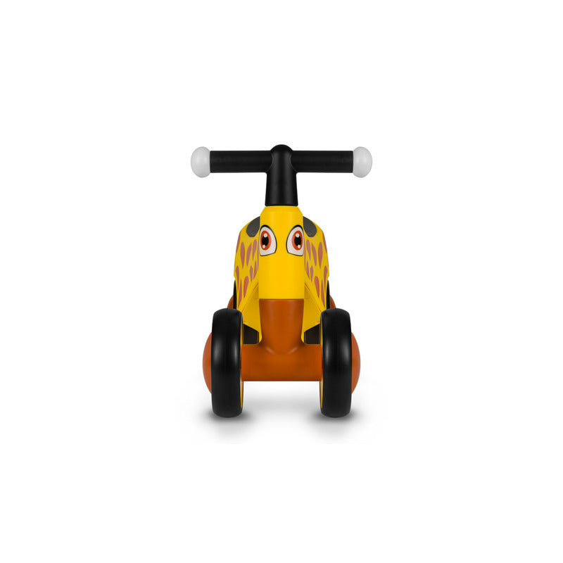 Bicicleta fara pedale, Lionelo, Sammy, Cu 4 roti, Din spuma EVA, Stabila, Manere moi, antiderapante, 12- 36 luni, Greutate maxima suportata 25 kg, Certificata EN 71-1:2014, EN 71-2:2011, EN 71-3:2019, Galben - gogobaby.ro