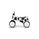 Bicicleta fara pedale, Lionelo, Sammy, Cu 4 roti, Din spuma EVA, Stabila, Manere moi, antiderapante, 12- 36 luni, Greutate maxima suportata 25 kg, Certificata EN 71-1:2014, EN 71-2:2011, EN 71-3:2019, Alb