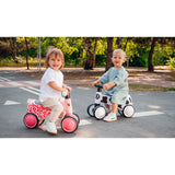 Bicicleta fara pedale, Lionelo, Sammy, Cu 4 roti, Din spuma EVA, Stabila, Manere moi, antiderapante, 12- 36 luni, Greutate maxima suportata 25 kg, Certificata EN 71-1:2014, EN 71-2:2011, EN 71-3:2019, Alb