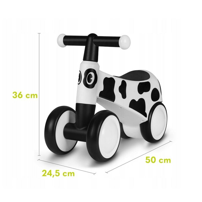 Bicicleta fara pedale, Lionelo, Sammy, Cu 4 roti, Din spuma EVA, Stabila, Manere moi, antiderapante, 12- 36 luni, Greutate maxima suportata 25 kg, Certificata EN 71-1:2014, EN 71-2:2011, EN 71-3:2019, Alb - gogobaby.ro