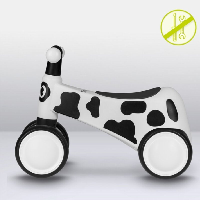 Bicicleta fara pedale, Lionelo, Sammy, Cu 4 roti, Din spuma EVA, Stabila, Manere moi, antiderapante, 12- 36 luni, Greutate maxima suportata 25 kg, Certificata EN 71-1:2014, EN 71-2:2011, EN 71-3:2019, Alb - gogobaby.ro