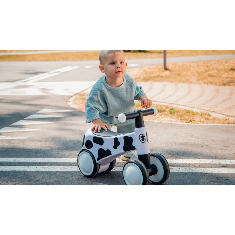 Bicicleta fara pedale, Lionelo, Sammy, Cu 4 roti, Din spuma EVA, Stabila, Manere moi, antiderapante, 12- 36 luni, Greutate maxima suportata 25 kg, Certificata EN 71-1:2014, EN 71-2:2011, EN 71-3:2019, Alb - gogobaby.ro