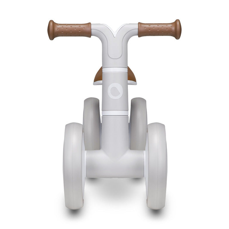 Bicicleta fara pedale, Lionelo, Villy, Cu 4 roti, Din spuma EVA si TPR, Stabila, Manere moi, antiderapante, 12- 36 luni, Sustine pana la 30 kg, Certificata EN 71-1:2014, EN 71-2:2011, EN 71-3:2019, Bej - gogobaby.ro