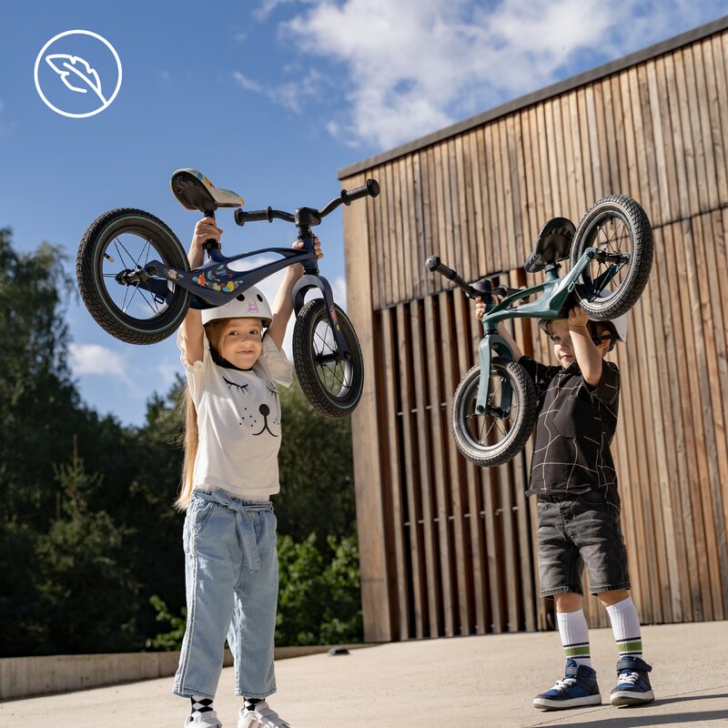 Bicicleta fara pedale, Lionelo, Bart Tour, Usoara, Cu cadru din magneziu, 3.3 Kg, 12 inch, Conform cu standardul european de securitate EN71, Pink Bubblegum - gogobaby.ro