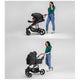 Carucior 2 in 1, Lionelo, Mari Tour, Cu landou individual si salteluta moale, Reversibil, Maner ajustabil, Plasa de tantari, Husa de picioare, Geanta parinti, 22 kg, Conform cu standardele europene de securitate EN1888 si EN1466, Gri