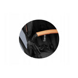 Carucior 2 in 1, Lionelo, Amber, Cadru aluminiu, Cu landou intarit si salteluta moale, Reversibil, Maner ajustabil, Huse pentru picioare, ploaie, Plasa de tantari, Geanta parinti, Pana la 22 kg, EN1888-1, EN1888-2, EN1466, Negru