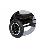 Carucior 2 in 1, Lionelo, Amber, Cadru aluminiu, Cu landou intarit si salteluta moale, Reversibil, Maner ajustabil, Huse pentru picioare, ploaie, Plasa de tantari, Geanta parinti, Pana la 22 kg, EN1888-1, EN1888-2, EN1466, Negru