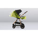 Carucior 3 in 1, Lionelo, Amber, Cadru aluminiu, Cu landou intarit si salteluta moale, Cu scoica auto testata ADAC, Reversibil, Cu accesorii, Geanta parinti, Pana la 22 kg, EN1888-1 EN1888-2 EN1466 ECE R129, Negru onyx