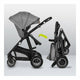 Carucior 3 in 1, Lionelo, Bianka, Transformabil, Cadru aluminiu, Cu landou si salteluta moale, Cu scoica auto testata ADAC, Cu multiple accesorii, Sustine 22 kg, 0 luni+, EN1466:2014+AC:2015, EN1888, Gri