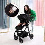 Carucior 3 in 1, Lionelo, Bianka, Transformabil, Cadru aluminiu, Cu landou si salteluta moale, Cu scoica auto, Cu multiple accesorii, Sustine 22 kg, 0 luni+, EN1466:2014+AC:2015, EN1888, Gri
