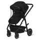 Carucior 3 in 1, Lionelo, Bianka, Transformabil, Cadru aluminiu, Cu landou si salteluta moale, Cu scoica auto, Cu multiple accesorii, Sustine 22 kg, 0 luni+, EN1466:2014+AC:2015, EN1888, Negru