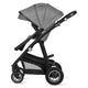 Carucior 3 in 1, Lionelo, Bianka, Transformabil, Cadru aluminiu, Cu landou si salteluta moale, Cu scoica auto, Cu multiple accesorii, Sustine 22 kg, 0 luni+, EN1466:2014+AC:2015, EN1888, Gri