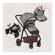 Carucior 3 in 1, Lionelo, Bianka, Transformabil, Cadru aluminiu, Cu landou si salteluta moale, Cu scoica auto, Cu multiple accesorii, Sustine 22 kg, 0 luni+, EN1466:2014+AC:2015, EN1888, Gri