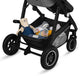 Carucior 3 in 1, Lionelo, Bianka, Transformabil, Cadru aluminiu, Cu landou si salteluta moale, Cu scoica auto, Cu multiple accesorii, Sustine 22 kg, 0 luni+, EN1466:2014+AC:2015, EN1888, Gri