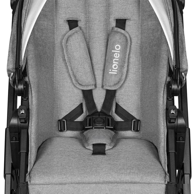 Carucior 3 in 1, Lionelo, Bianka, Transformabil, Cadru aluminiu, Cu landou si salteluta moale, Cu scoica auto, Cu multiple accesorii, Sustine 22 kg, 0 luni+, EN1466:2014+AC:2015, EN1888, Gri - gogobaby.ro