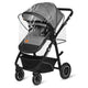 Carucior 3 in 1, Lionelo, Bianka, Transformabil, Cadru aluminiu, Cu landou si salteluta moale, Cu scoica auto, Cu multiple accesorii, Sustine 22 kg, 0 luni+, EN1466:2014+AC:2015, EN1888, Gri
