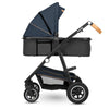 Carucior 2 in 1, Lionelo, Amber, Cadru aluminiu, Cu landou intarit si salteluta moale, Reversibil, Maner ajustabil, Huse pentru picioare, ploaie, Plasa de tantari, Geanta parinti, Pana la 22 kg, EN1888-1, EN1888-2, EN1466, Albastru