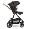 Carucior 2 in 1, Lionelo, Amber, Cadru aluminiu, Cu landou intarit si salteluta moale, Reversibil, Maner ajustabil, Huse pentru picioare, ploaie, Plasa de tantari, Geanta parinti, Pana la 22 kg, EN1888-1, EN1888-2, EN1466, Gri inchis