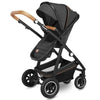 Carucior 2 in 1, Lionelo, Amber, Cadru aluminiu, Cu landou intarit si salteluta moale, Reversibil, Maner ajustabil, Huse pentru picioare, ploaie, Plasa de tantari, Geanta parinti, Pana la 22 kg, EN1888-1, EN1888-2, EN1466, Gri inchis