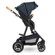 Carucior 2 in 1, Lionelo, Amber, Cadru aluminiu, Cu landou intarit si salteluta moale, Reversibil, Maner ajustabil, Huse pentru picioare, ploaie, Plasa de tantari, Geanta parinti, Pana la 22 kg, EN1888-1, EN1888-2, EN1466, Albastru