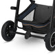 Carucior 2 in 1, Lionelo, Amber, Cadru aluminiu, Cu landou intarit si salteluta moale, Reversibil, Maner ajustabil, Huse pentru picioare, ploaie, Plasa de tantari, Geanta parinti, Pana la 22 kg, EN1888-1, EN1888-2, EN1466, Albastru