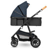 Carucior 2 in 1, Lionelo, Amber, Cadru aluminiu, Cu landou intarit si salteluta moale, Reversibil, Maner ajustabil, Huse pentru picioare, ploaie, Plasa de tantari, Geanta parinti, Pana la 22 kg, EN1888-1, EN1888-2, EN1466, Albastru