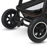 Carucior 2 in 1, Lionelo, Amber, Cadru aluminiu, Cu landou intarit si salteluta moale, Reversibil, Maner ajustabil, Huse pentru picioare, ploaie, Plasa de tantari, Geanta parinti, Pana la 22 kg, EN1888-1, EN1888-2, EN1466, Gri inchis