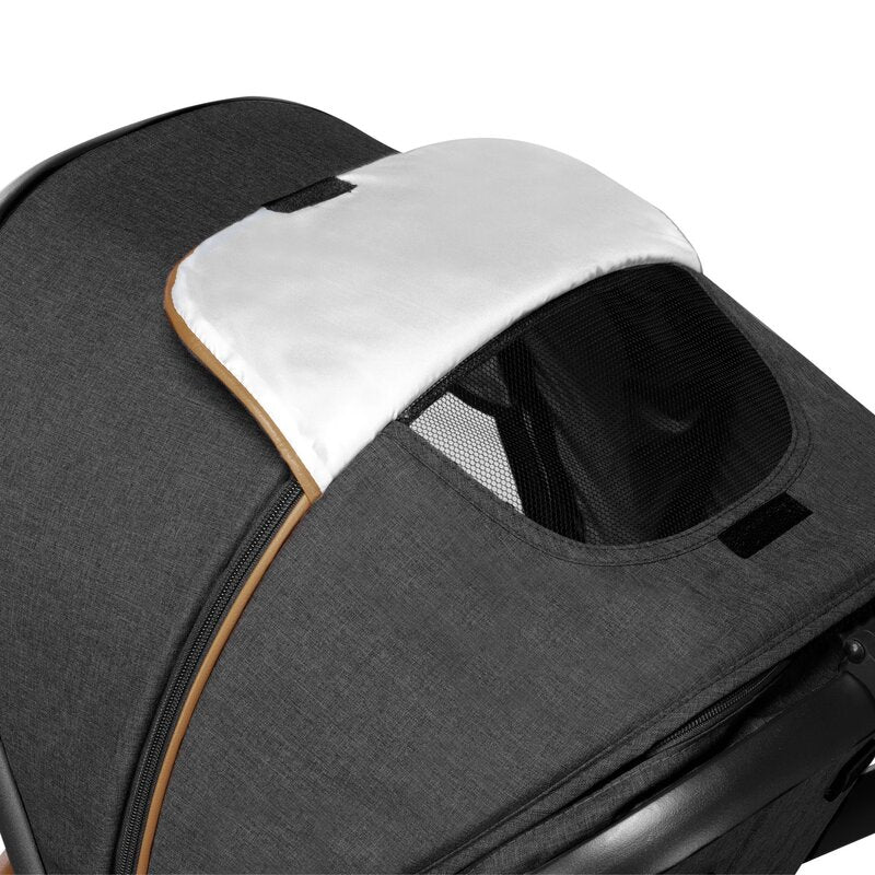 Carucior 2 in 1, Lionelo, Amber, Cadru aluminiu, Cu landou intarit si salteluta moale, Reversibil, Maner ajustabil, Huse pentru picioare, ploaie, Plasa de tantari, Geanta parinti, Pana la 22 kg, EN1888-1, EN1888-2, EN1466, Gri inchis