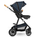 Carucior 2 in 1, Lionelo, Amber, Cadru aluminiu, Cu landou intarit si salteluta moale, Reversibil, Maner ajustabil, Huse pentru picioare, ploaie, Plasa de tantari, Geanta parinti, Pana la 22 kg, EN1888-1, EN1888-2, EN1466, Albastru