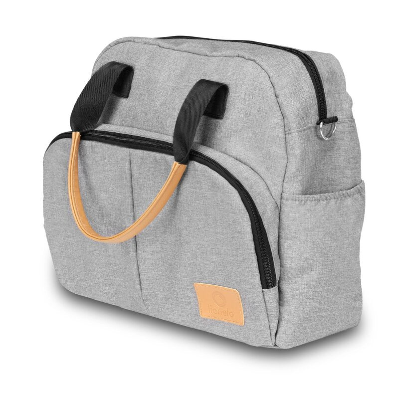 Carucior 2 in 1, Lionelo, Amber, Cadru aluminiu, Cu landou intarit si salteluta moale, Reversibil, Maner ajustabil, Huse pentru picioare, ploaie, Plasa de tantari, Geanta parinti, Pana la 22 kg, EN1888-1, EN1888-2, EN1466, Gri deschis - gogobaby.ro