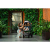 Carucior 2 in 1, Lionelo, Amber, Cadru aluminiu, Cu landou intarit si salteluta moale, Reversibil, Maner ajustabil, Huse pentru picioare, ploaie, Plasa de tantari, Geanta parinti, Pana la 22 kg, EN1888-1, EN1888-2, EN1466, Gri deschis